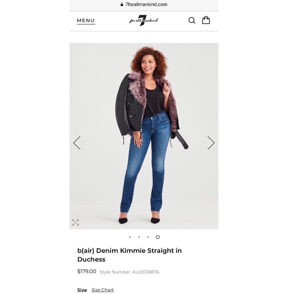 Kimmie Straight Leg 7 For All Mankind Jeans - Picture 4 of 8